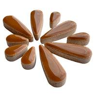 Mosaiksteinen Tropfen Braun