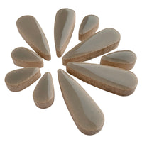 Mosaiksteinen Tropfen Grau