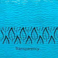 Glasplatte Türkis Gewellt