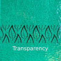 Glass Plate Teal Hammered