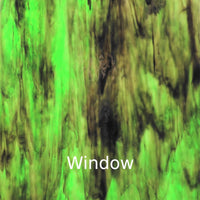 Glasplatte Immergrün Gewellt