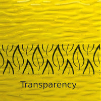 Glasplaat Kanarie Zacht Golvend