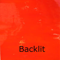 Glass Plate Brilliant Orange