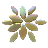 Mosaiksteinen Elipsenform Perle Glas Albast