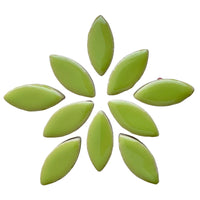 Mosaiksteinen Elipsenform 25mm Kiwi