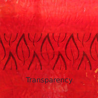 Glass Plate Cherry Red