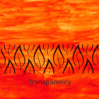 Glass Plate Orange Wispy