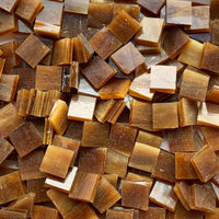 Glasmosaik Tiffany-Glas 10mm Bernstein