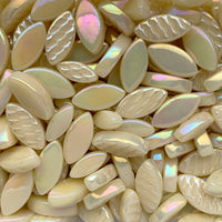 Mosaiksteinen Elipsenform Perle Glas Albast