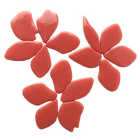 Verre Mosaique - glass mosaic -Glasmosaik-glasmozaïek-Bloemblaadjes Glas Oranjerood - mosaicshop