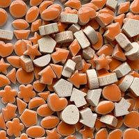 Verre Mosaique - glass mosaic -Glasmosaik-glasmozaïek-Charms Mini Oranje - mosaicshop