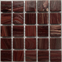 Verre Mosaique - glass mosaic -Glasmosaik-glasmozaïek-Glasmozaiek met Goud Dooradert 20mm Granaat - mosaicshop