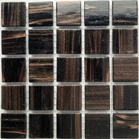 Verre Mosaique - glass mosaic -Glasmosaik-glasmozaïek-Glasmozaiek met Goud Dooradert 20mm Hermatiet - mosaicshop