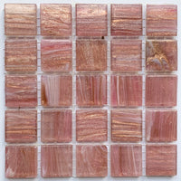 Verre Mosaique - glass mosaic -Glasmosaik-glasmozaïek-Glasmozaiek met Goud Dooradert 20mm Lippenstift - mosaicshop