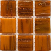 Verre Mosaique - glass mosaic -Glasmosaik-glasmozaïek-Glasmozaiek met Goud Dooradert 20mm Mandarijn - mosaicshop