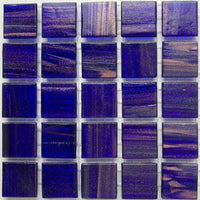 Verre Mosaique - glass mosaic -Glasmosaik-glasmozaïek-Glasmozaiek met Goud Dooradert 20mm Nachtblauw - mosaicshop