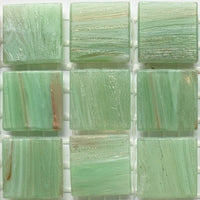 Verre Mosaique - glass mosaic -Glasmosaik-glasmozaïek-Glasmozaiek met Goud Dooradert 20mm Varen - mosaicshop