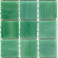 Verre Mosaique - glass mosaic -Glasmosaik-glasmozaïek-Glasmozaiek Tiffany Glacier 20mm Mosgroen - mosaicshop