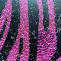 Verre Mosaique - glass mosaic -Glasmosaik-glasmozaïek-Safety Glass Zebra Lila/Zwart - mosaicshop