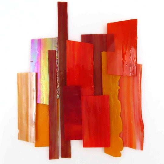 Glasscherven XL Oranje