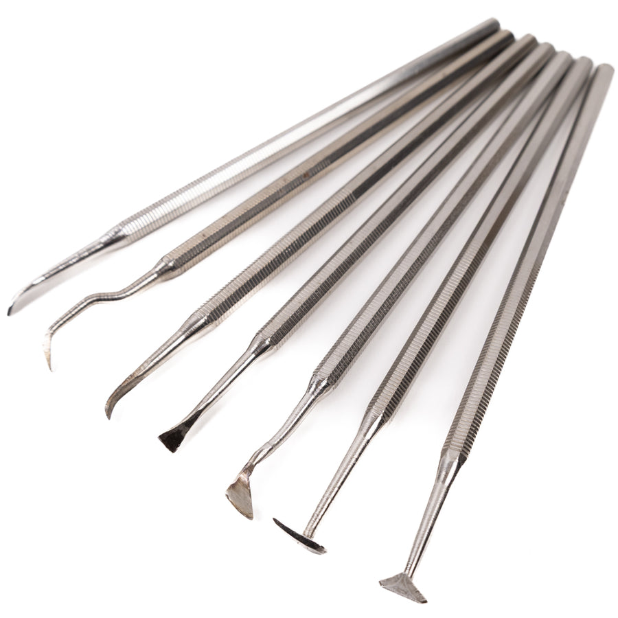 modeling spatula - 7 pieces -metal