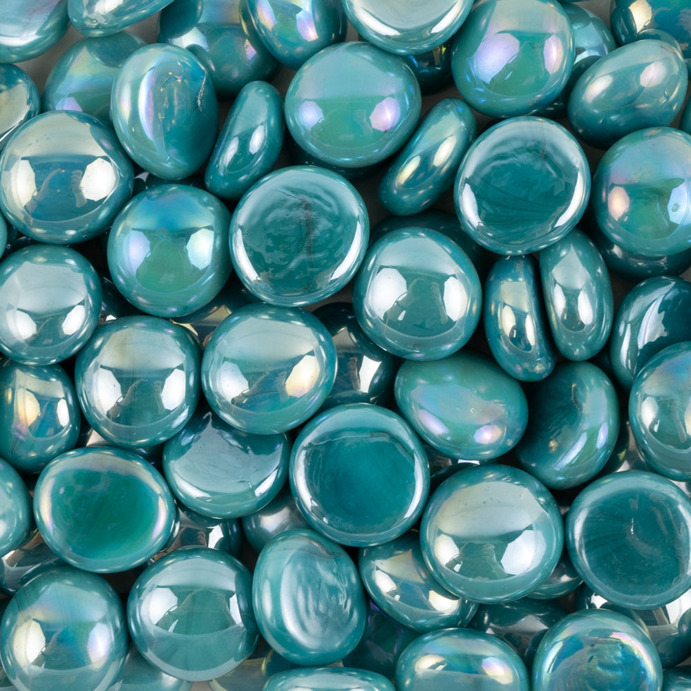 Glasnuggets 16-20mm Opalcyan