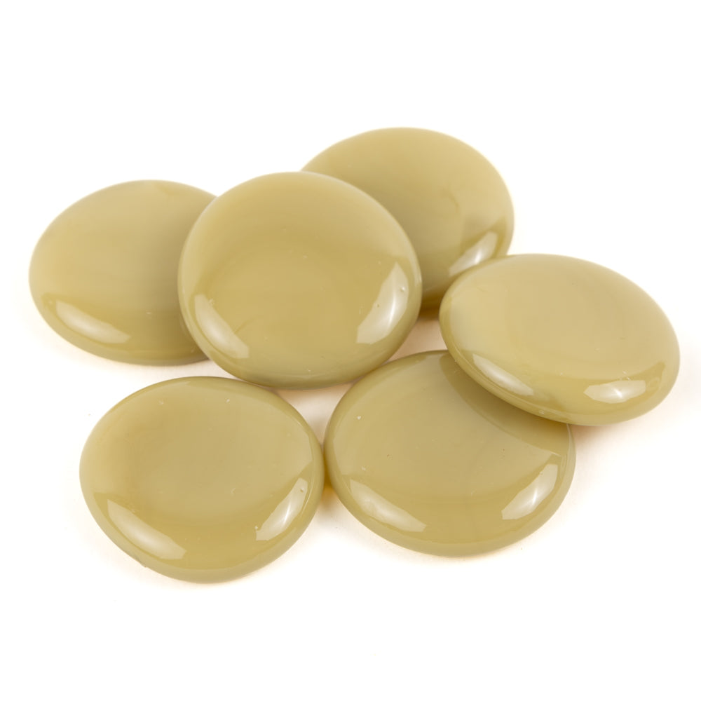 Glasdruppels XL  30-36mm Crème