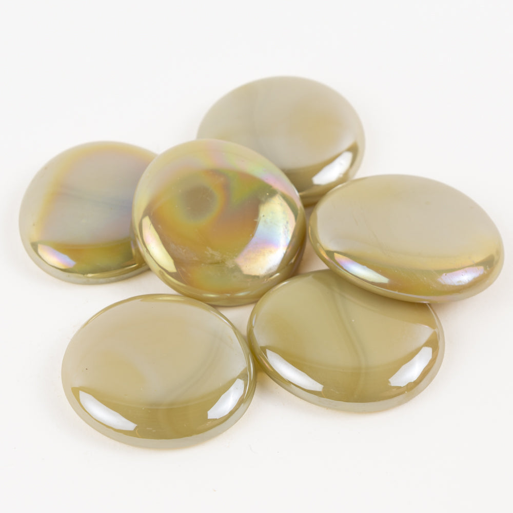 Glasdruppels XL 30-36mm Opaalcrème