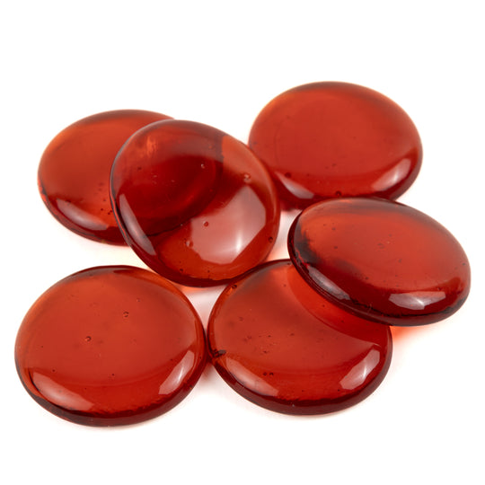 Glass Nuggets XL 30-36mm  Orange Crystal