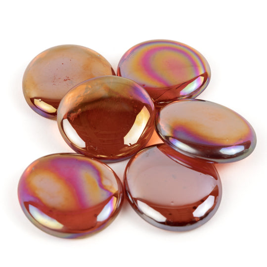 Glasdruppels XL  30-36mm Diamantoranje