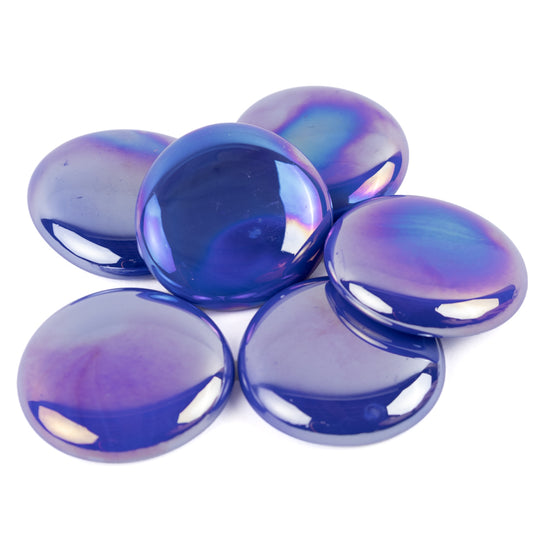 Glasdruppels XL 30-36mm Opaalblauw