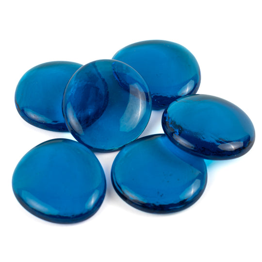 Glasdruppels XL 30-36mm Kristalturkoois