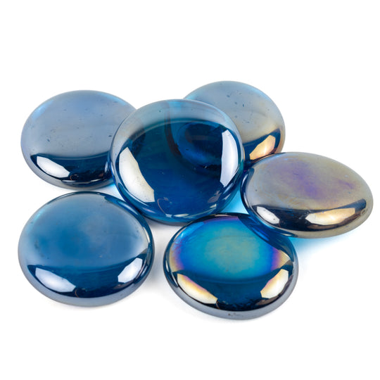 Glasdruppels XL  30-36mm Diamantturkoois