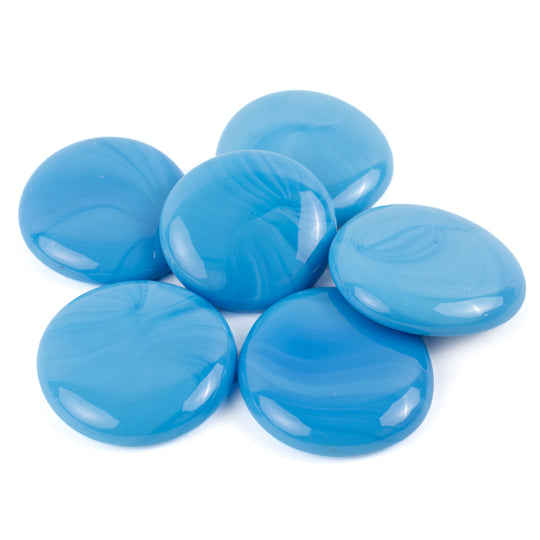 Glasdruppels XL  30-36mm Turkoois