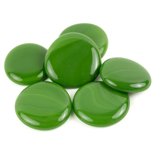 Glasdruppels XL  30-36mm Groen