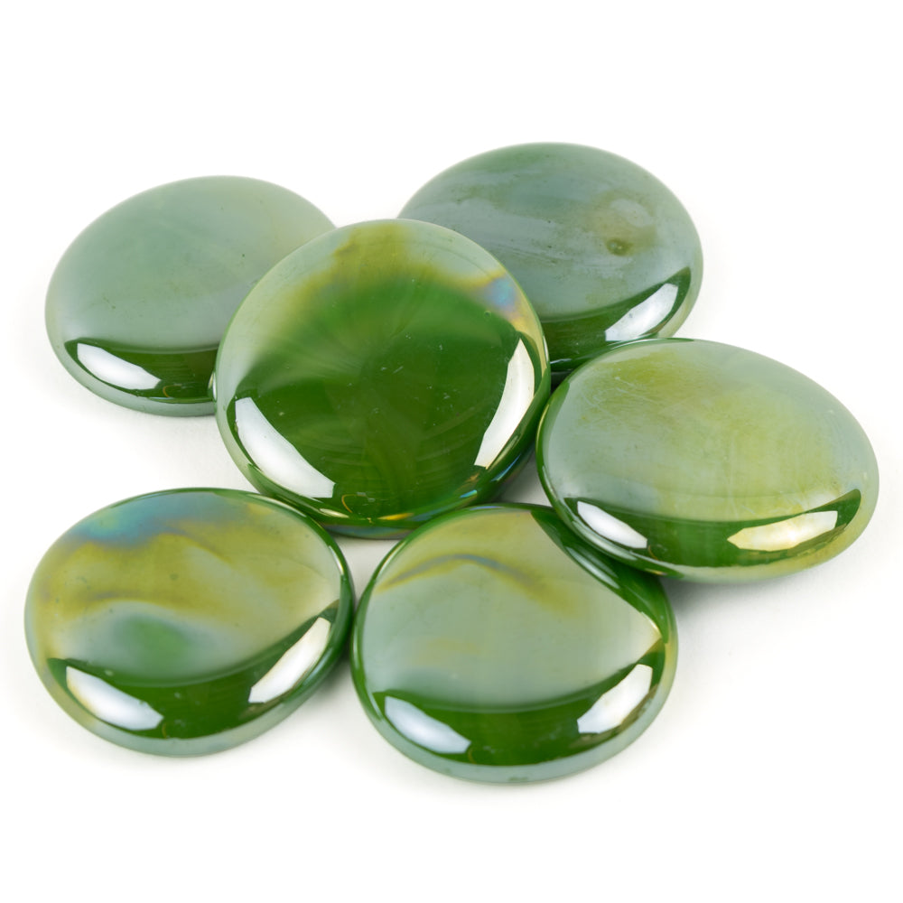 Glasdruppels XL  30-36mm Opaalgroen
