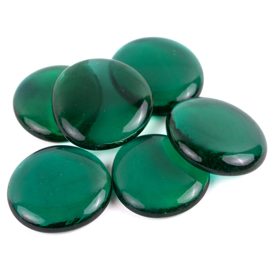 Glasdruppels XL  30-36mm Kristalsmaragd