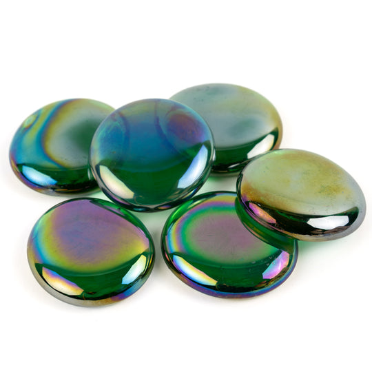 Glasdruppels XL  30-36mm Diamantsmaragd