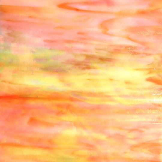 Glass Plate Peach Pearl