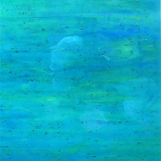 Glasplatte Blaugrün Irisiert