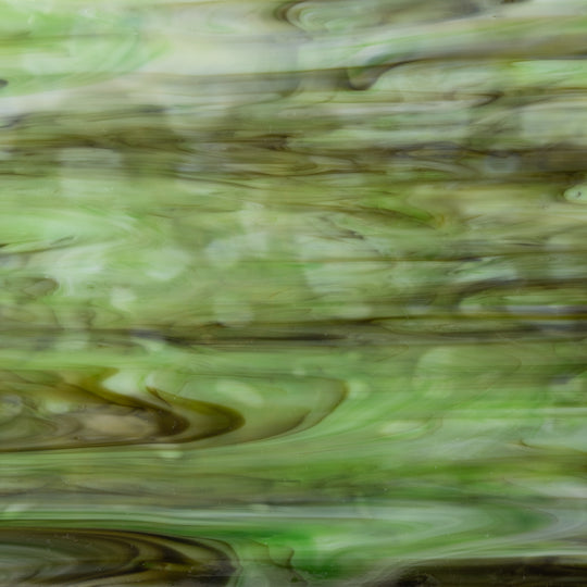 Glass Plate Olive Marbled 