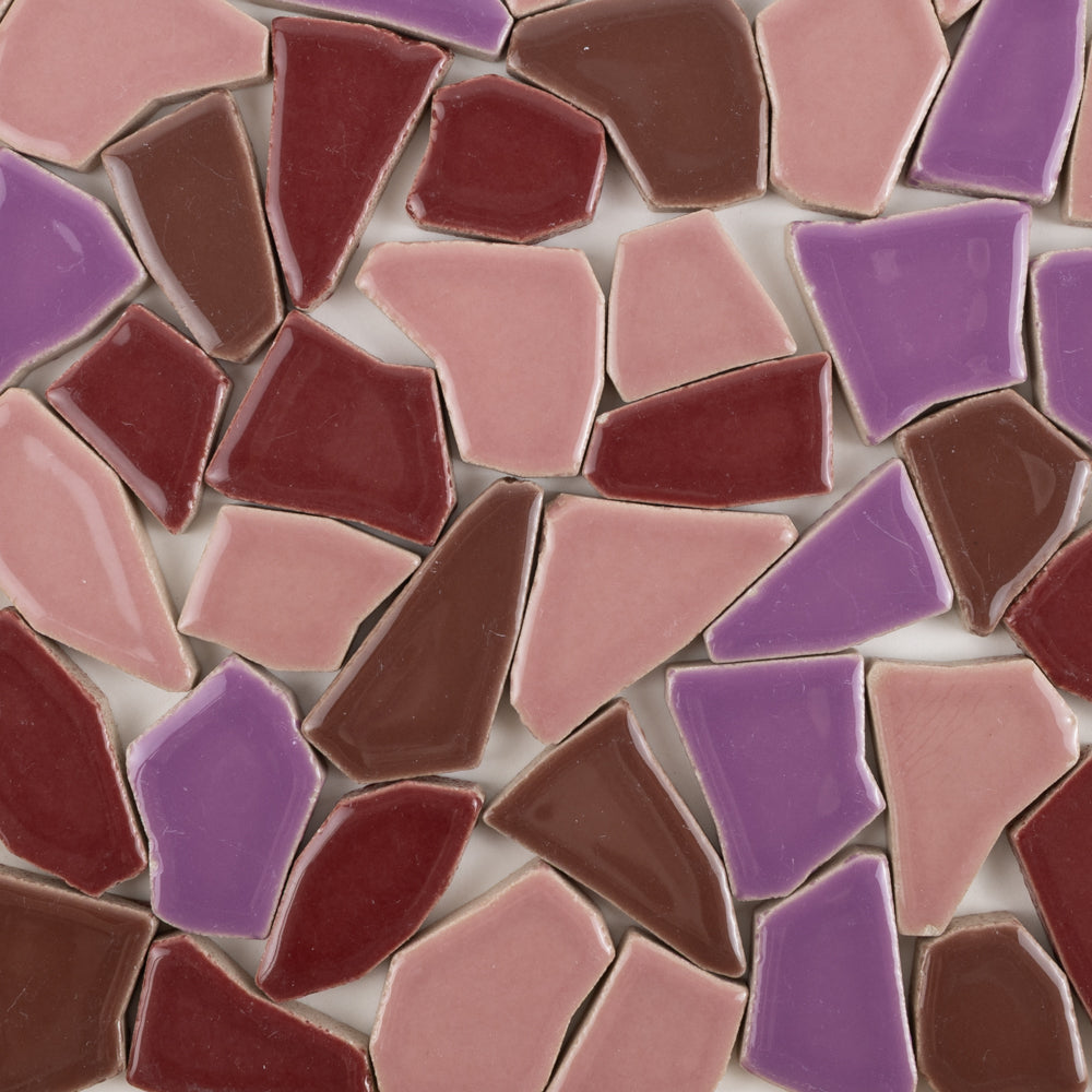 Keramik Mosaik Puzzle  Weiß