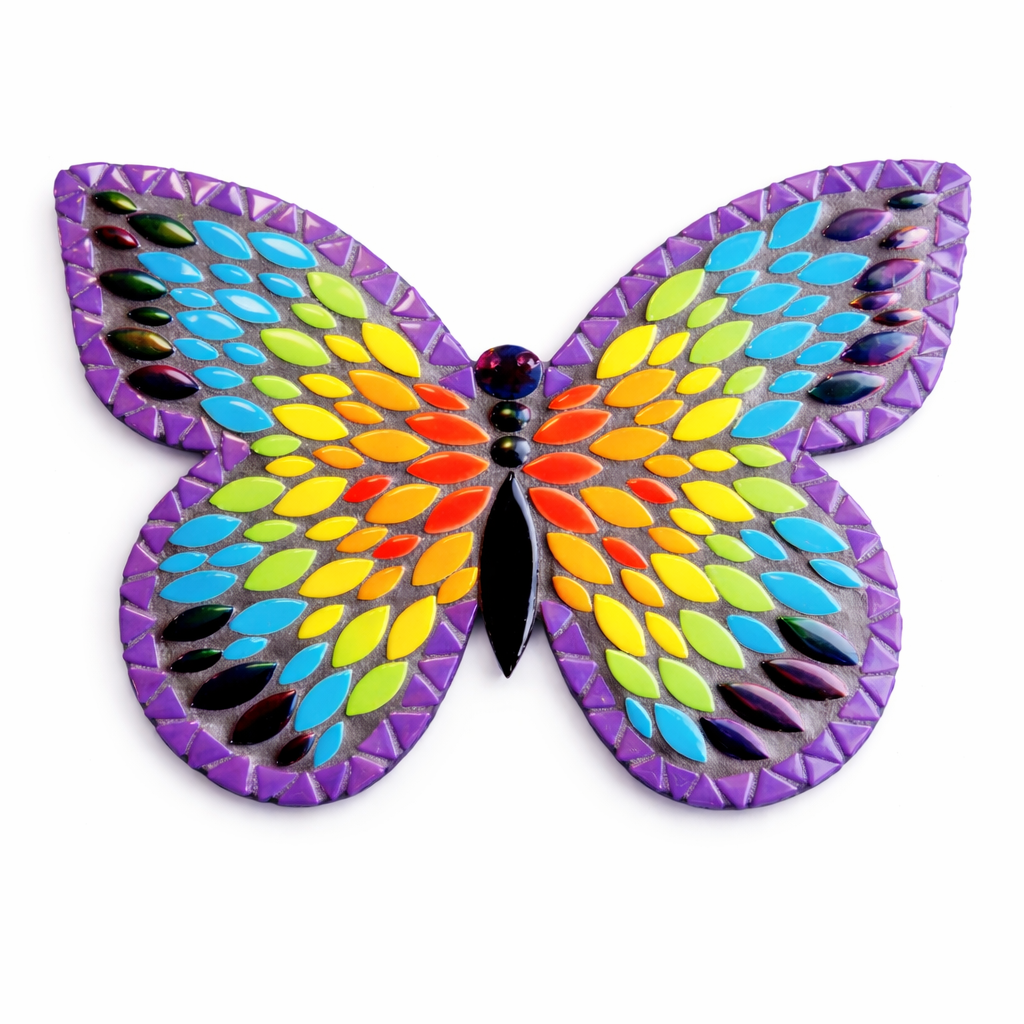 Schmetterling Blau Regenbogen 25 cm