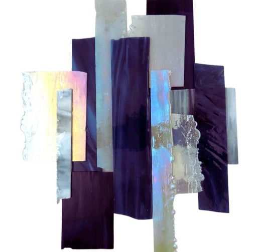 Glasscherven XL Grijs Zwart