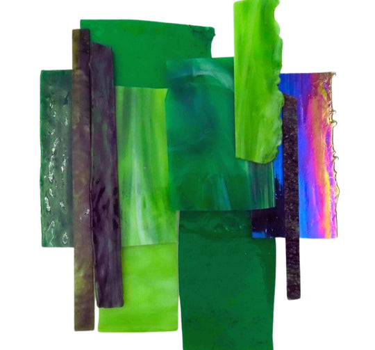 Glasscherven XL Groen