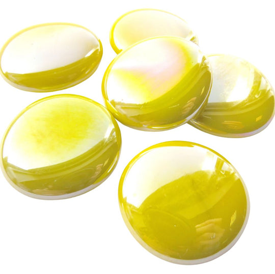 Glass Nuggets XL 30-36mm Opal Yellow
