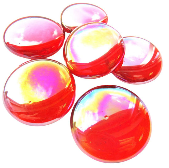 Glass Nuggets XL 30-36mm  Orange Diamond