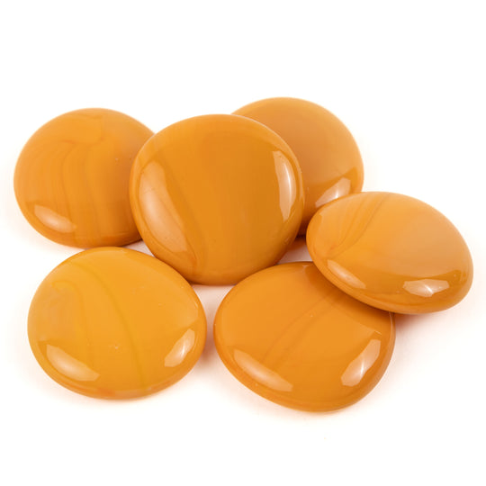 Glasdruppels XL  30-36mm Oranje