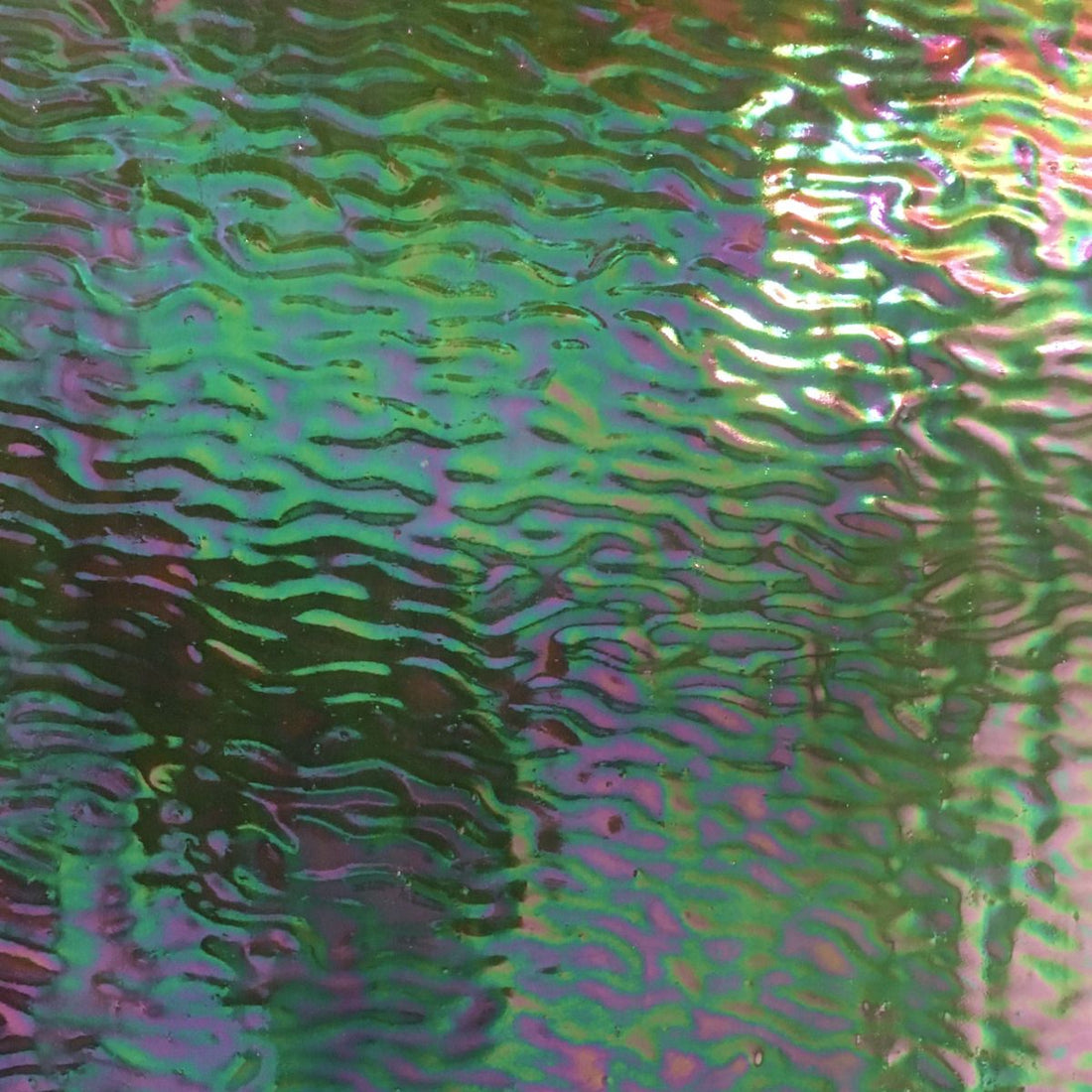 Glasplatte Tarnfarbe Wellig Irisierend