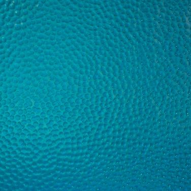 Glass Plate Dark Turquoise Hammered
